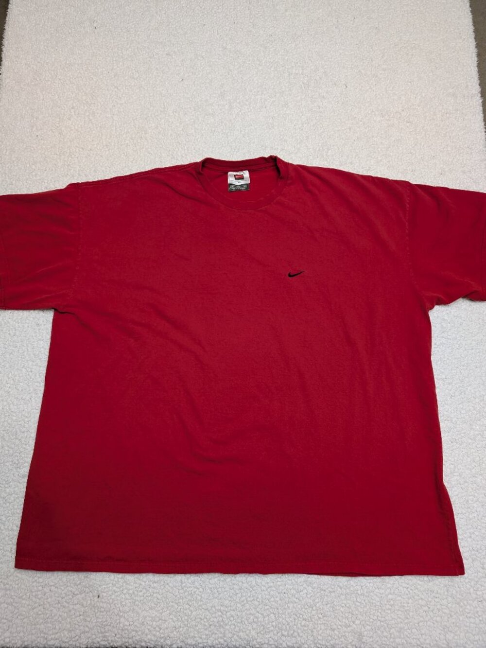 Vintage Nike Mini Swoosh Red Tee 4XL